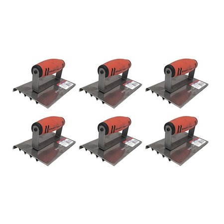 Kraft Tool Co. CF112PF 6 in. x 4 in. Safety Step Edger Groover with ProForm Handle, 6PK CF112PF-6
